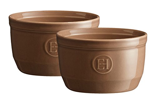 Emile Henry Made in France 8.5 oz   Ramekin (Set of 2), 4" by 2"5', Oak