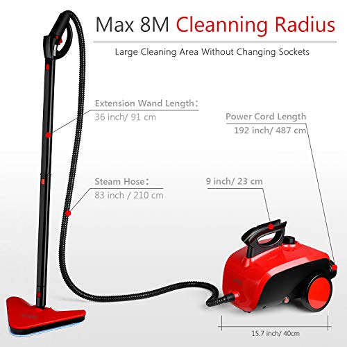 SIMBR Steam Cleaner, 18in1 Multifunctional Steam Cleaner, 1500W Convenient Detachable Cleaning