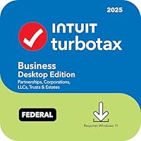 TurboTax Business Desktop Edition 2025, Federal Tax Return [Win11 Download]