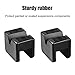 Marsauto Jack Pad Adapter, 2 Pack Rubber Pads Slotted Frame Rail Pinch Weld Protector for Jack Stand
