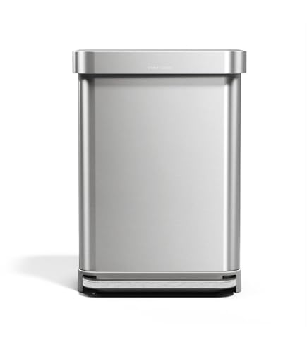 simplehuman 58 Liter / 15.3 Gallon Rectangular Dual Compartment
