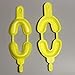 SUPVOX 50pcs Dental Teeth Whitening Mouth Trays Dual Arch Tray Size M Yellow