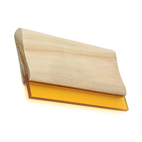SODIAL 8 inch Silk Screen Printing Press Squeegee Single 70 Durometer Ink Scraper Tools