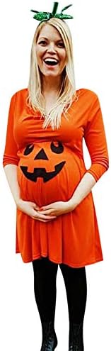 Candyly halloween costumes,Pregnant Womens Nursing Nightgown Pregnancy Halloween Devil Print Dress Clothes