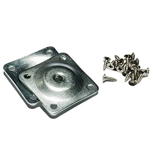 4 Sets Leg Mounting Plates, Furniture Legs Attachment Plates, 5/16