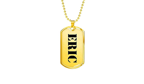 Eric - 18k Gold Finished Luxury Dog Tag 