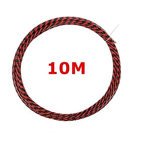 Dtacke Professional 10M/33ft 6mm Cable Fish Tape Wire Network Wire Guider Cable Puller Electrician Threading Device Lead Device