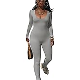 Mrskoala Jumpsuits for Women Casual One Piece Long Sleeve Sexy Romper