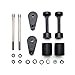 Krator MT219-060 Black Slider (Kawasaki Ninja 250 / 250R / EX250 No Cut Frame 2008-2012) Frame Bobbins Crash Protectors Motorcycle Sportbike)