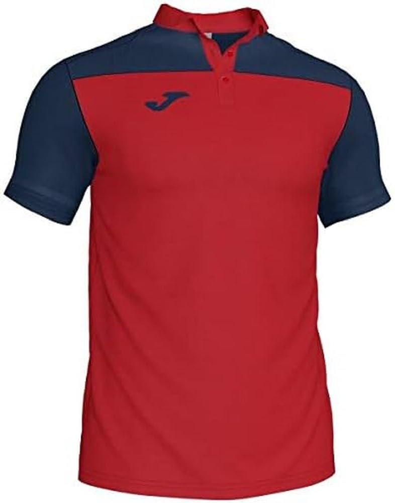 Joma Men's Combi Polo Shirt, mens, 101371.603.2XL, Red/Navy Blue, 2XL