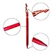 Kungix Tent Stakes Pegs 7” Aluminium Alloy with Reflective Rope 10-Piece (Red)