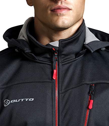 image for OUTTO Men's Winter Cycling Running Jacket Water Resistant Windproof Th