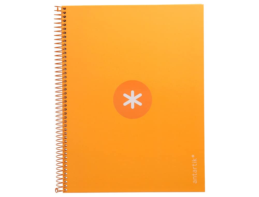 Antartik Liderpapel Spiral Notebook A4 Micro Cover Lined 80h 90g Horizontal 1 Band 4 Drills Mustard