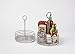 G.E.T. 4-81866 Stainless Steel Round Stainless Steel Condiment Caddy Stainless Steel Table Caddies Collection, 8.5