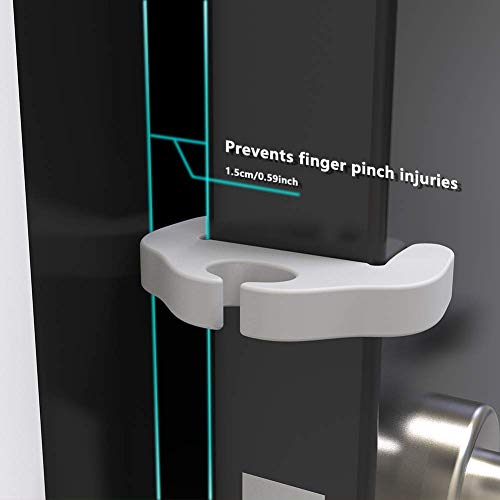 CalMyotis Finger Pinch Guard, Baby Proof Door Safety, Soft and High Elastic, Prevents Pinch Injuries Door Slams and Getting Locked, 4 Pack