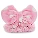 Hairizone Cosmetics Headbands for Washing Face Shower Spa, Soft and Cute Big Bowknot Hair Bands for Women and Girls (Roseo/Pink)