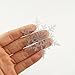 Pawliss Snowflake Window Glitter Christmas Decorations Ornaments 12 Sheets 108 Pieces