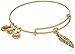 Alex and Ani Women's Feather Charm Bangle Rafaelian Gold Finish One Size