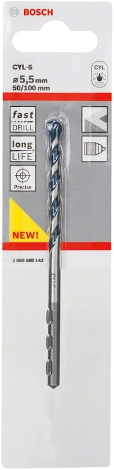 Bosch Professional CYL-5 Concrete Drill Bit 5.5 x 100 mm Robust Line