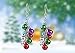 Christmas Jingle Bell Earrings - 2 Pairs Christmas Earring Set Costume Jewelry Gift for Women Girls Cute Festive Xmas Santa Clause Drop Dangle Earrings Festive Holiday Birthday Party Anniversary Gift