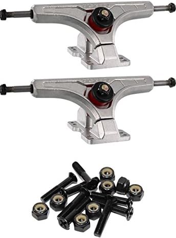 Arsenal Trucks Cast 50 Degree 165mm Skateboard Reverse Kingpin Trucks with 1" Black Mounting Hardware