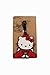 Set of 3 - Super Cute Kawaii Cartoon Silicone Travel Luggage ID Tag for Bags (Hello Kitty 3)