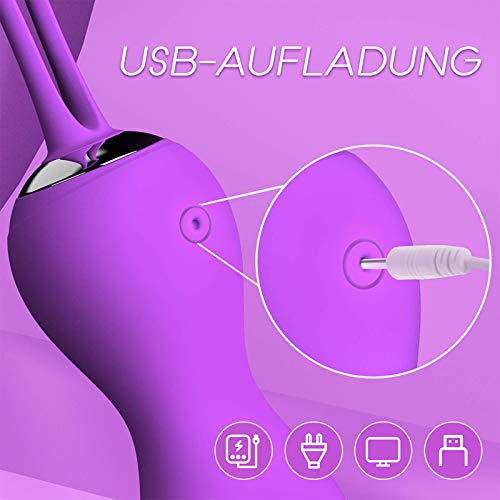 Liebeskugel Vibrationsei Bullet Vibratoren für sie Klitoris und G-Punkt Vibrator mit 10 Vibrationsmodi, Vibro-Ei mit kabellose Fernbedienung, Vibrationseier Erotik Sexspielzeug für Frauen und Paare