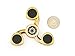 Spin Wars - Fidget Hand Spinner Toy - Addictive Fun for All Ages No Batteries Required (3 Sided, Gold: 1 Pack)