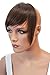 CAISHA 100% HUMAN HAIR Clip in Bangs Fringe Hair Piece Hair Extension Dark Brown H313f
