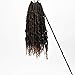 Bomb Twist Crochet Hair Pre Looped Spring Twist Curly Ends Fluffy Hair Extensions(14inch,#1B/30,6pcs)