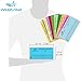 Webstar Cash Envelopes Budget System - Budget Helper 12 Pack Multi Colors with Wallet, Can Be Used As Bills Coupon Receipt Planner Organizer