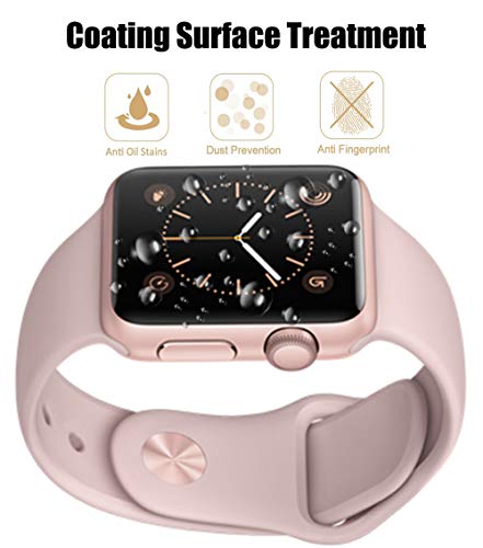 Apple Watch Series 1/2/3 38mm Screen Protector, Full Coverage Tempered Glass 9H Hardness,Anti-Fingerprint,Anti-Scratch,Ultra-Clear,Bubble Free Screen Protector Compatible Apple Watch Series 1/2/3 38mm - Thumbnail 4