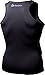 TSLA Men's Athletic Compression Sleeveless Tank Top, Cool Dry Sports Running Basketball Workout Base Layer, Zero Sleeveless Black & Red, Medium