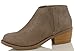 Soda Women's Zoie Faux Leather Round Toe Elastic Panel Ankle Boot Low Heel