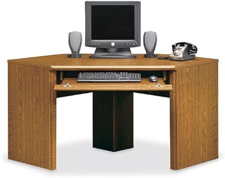 Amazon Com Orchard Hills Corner Computer Desk In Carolina Oak By Sauder Furniture Decor