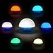 Firlar 7 Color Touch Sensor Portable Dimmable LED Tumbler Mushroom Night Light with 3 Batteries