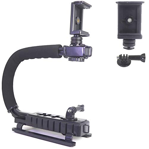 DSLR Stabilizer Handheld Video Action Stabilizing Handle Grip C Shape Professional Vlogging for Smart Phones GoPro Canon Nikon Sony Panasonic Pentax Olympus Camera Camcorder - Thumbnail 2