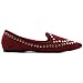 Ollio Women's Ballet Shoe Comfort Faux-Suede Studded Flat