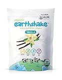 Earthshake Organic Kids Nutritional Protein Shake - Non GMO, Lactose Free, Soy Free, Gluten Free, Less than 1g of Sugar Per Serving, Amazing Taste | All Ages 2 & Up (Vanilla, 15.7 oz Bag)
