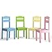 Costzon Kids Table and Chair Set, 5 Piece Wood Activity Table & Chairs for Children Arts, Crafts, Homework, Snack Time, Preschool Furniture, Gift for Boys Girls, Toddler Table and Chair Set (Pastel)