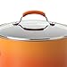 Rachael Ray Brights Nonstick Cookware Pots and Pans Set, 10 Piece, Orange Gradient