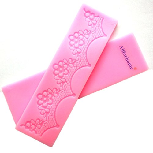 Allforhome(TM) Sugarcraft Silicone Lace Fondant Cake Decoration Mold Embossing Flower Decorating Mould
