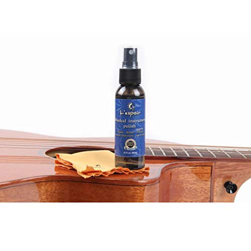 Pstars 60 ML Premium Guitar String Oil Cleaner Guitar Fingerboard Cleaner Tool Guitar Cleaner for Musical Instrument Surface Cleaning and Maintenance, brightening