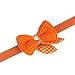 Mokingtop Hot Cute Knit Bowknot Adjustable PU Leather Dog Puppy Pet Collars Necklace (Orange)