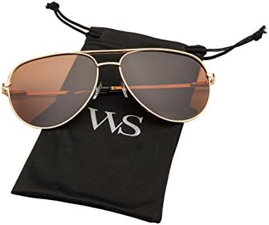 Aviator sunglasses polarized | Oversized Flat Mirror Lenses UV400