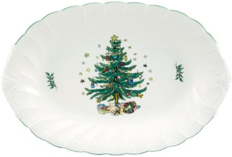 NIKKOHappy Holidays Oval Platter, 14-Inch