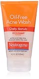 Neutrogena Oil-Free Acne Wash Daily Scrub, 4.2 Fluid Ounce (Pack of 3)