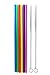 tegion, Reusable, Standard Size siri-kon Replacement Straight Straws 16 oz. 20 oz. 24 oz. 30 oz. Acrylic Tumblers, 8 Pcs Pack