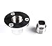 Mxeol Boat Garboard Drain Plug Bilge Plug Stainless Steel 1 Set W/Screws