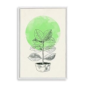 signwin Framed Canvas Wall Art Modern Geometric Pattern...